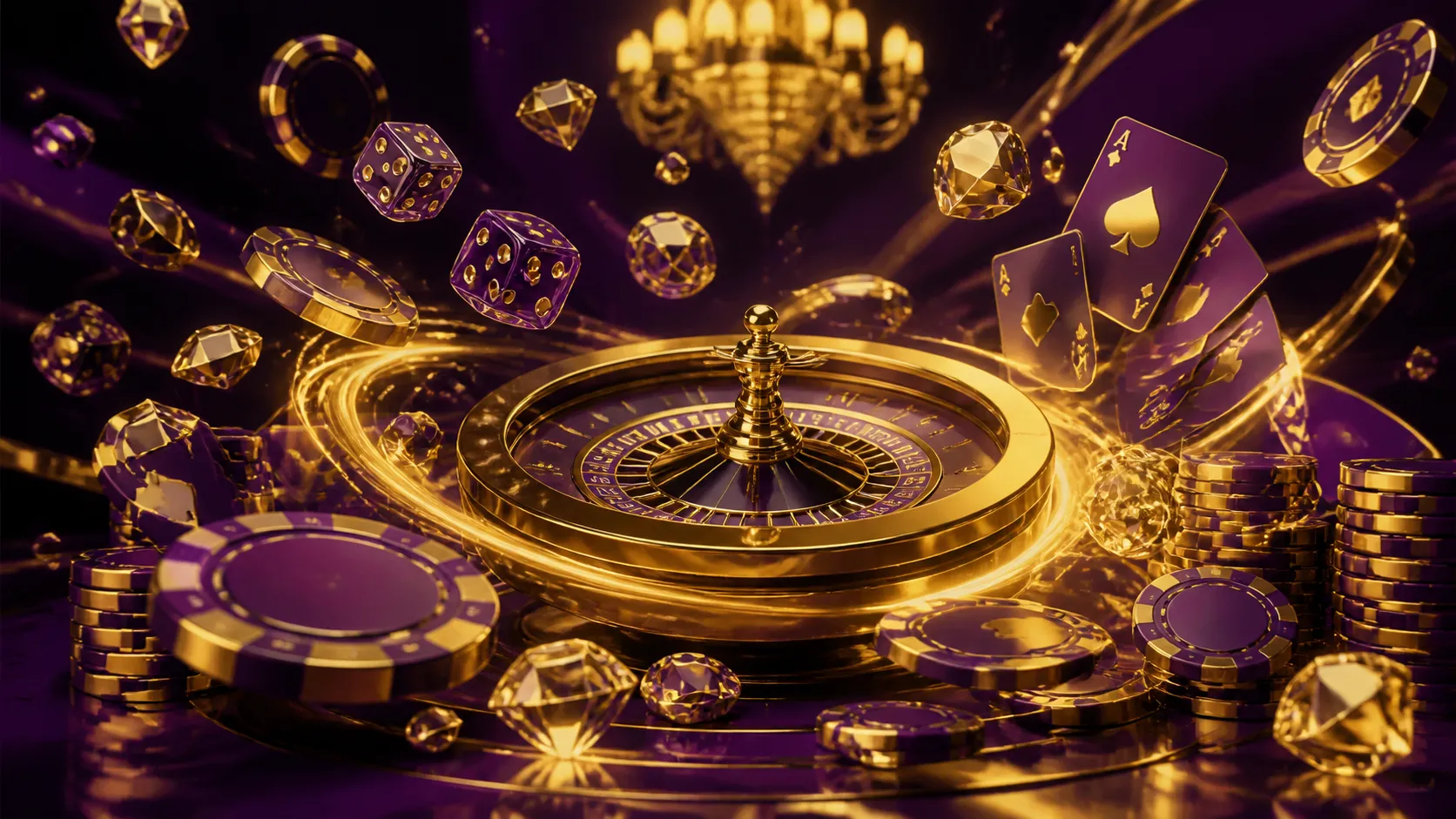 High-end casino hero image featuring glossy poker chips in dynamic motion, inspired by Gtspins' luxury theme.